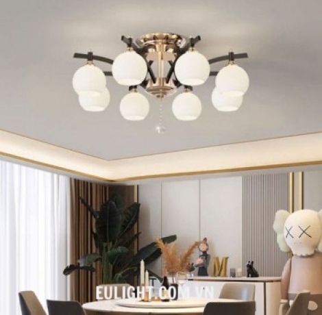 đèn chùm nghệ thuật 8 chao DCNT86/8