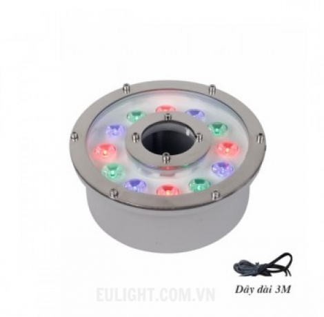 đèn âm nước hình bánh xe đổi màu HF23