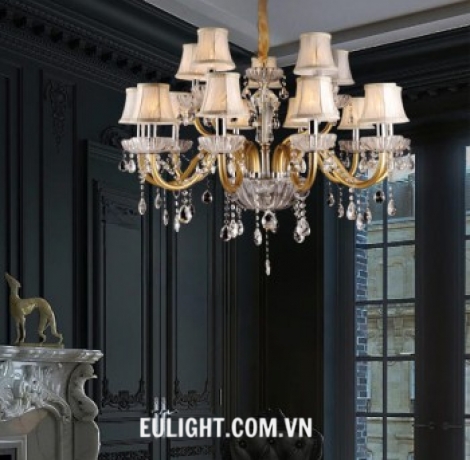 Đèn chùm chao vải loại 15 tay CN8118/15