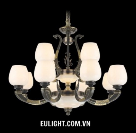 đèn chùm chao đá tự nhiên DC156/8+4