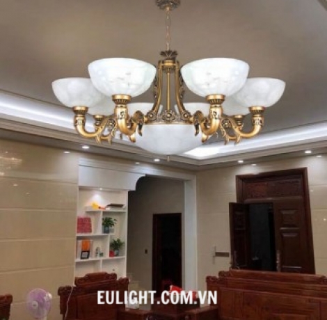 đèn chùm chao vân đá NC1106/8