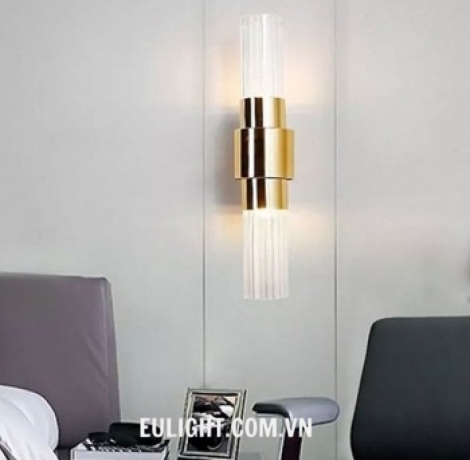 Đèn tường chóa thủy tinh màu trắng VK110