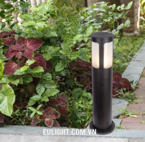 Đèn trụ gắn  sân vườn vỏ đen H800 LG2728D