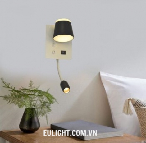 đèn gắn vách phòng ngủ kết hợp đèn đọc sách V719