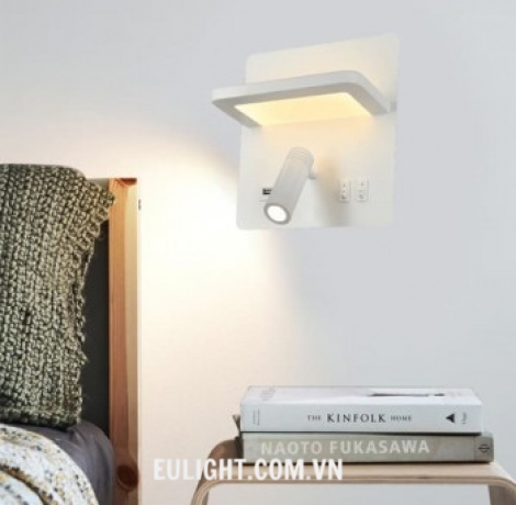 đèn gắn vách phòng ngủ kết hợp đèn đọc sách V785