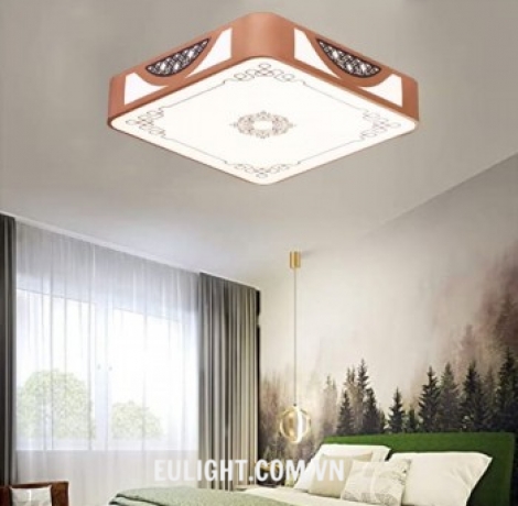 ốp trần gỗ hình vuông phi 520 OTG26