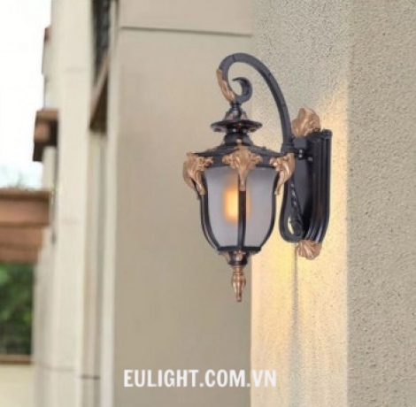đèn vách gắn  tường vỏ đen Phi 220 SV8364