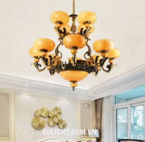 đèn chùm đồng cao cấp 12 tay CD1274/12