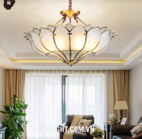 đèn thả đồng phi 450 NB055