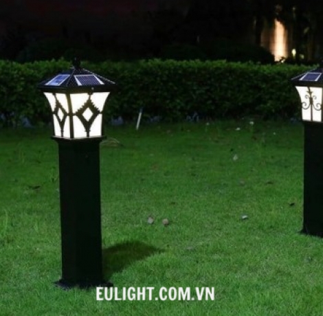 Đèn trụ cây thân đen H600 solar MT315