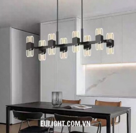 đèn thả ngang hiện đại  thân đen TH8130