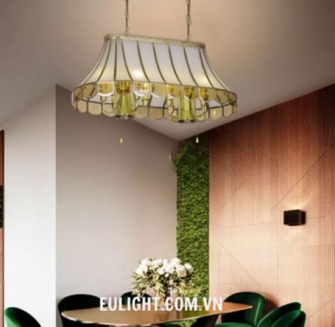 đèn thả đồng thả ngang TĐ6192