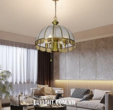 đèn thả đồng phi 450 TD14