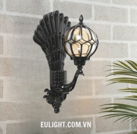 đèn vách găn tường vỏ đen  VC7318D