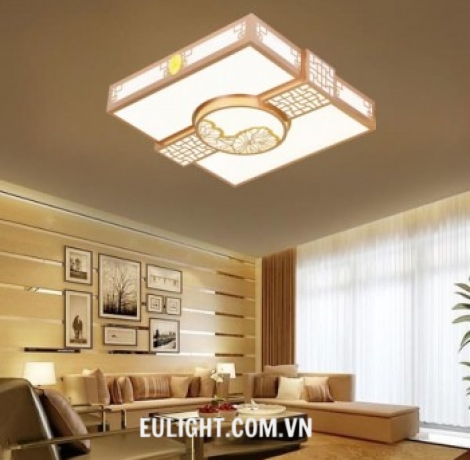 ốp trần gỗ vuông phi 520 OTG20