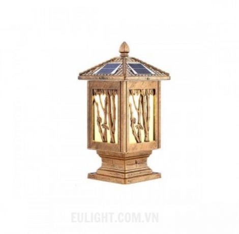 Đèn Trụ NLMT vỏ màu đen hoặc vàng solar MT54