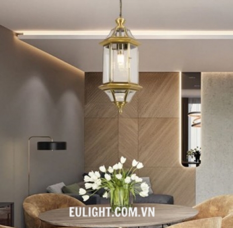 đèn thả đồng phi 200 TD6008