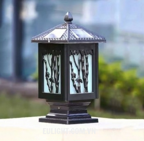 Đèn Trụ NLMT vỏ màu đen hoặc vàng solar MT54