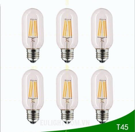 Bóng led thủy tinh T45