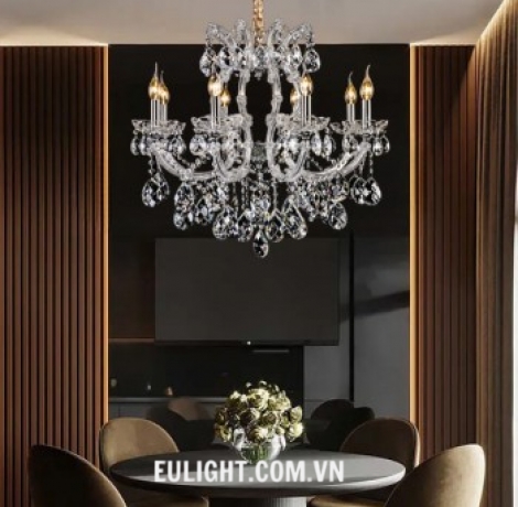 Đèn chùm nến CN8130/8 ( Thân màu trắng hoặc vàng )