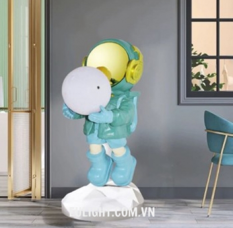 Đèn ngủ để bàn phi hành gia DB143 cao 750mm ( Thân xanh hoặc vàng )