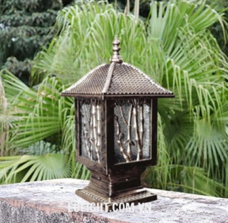 đèn trụ gắn cột  thân vàng AR_6188