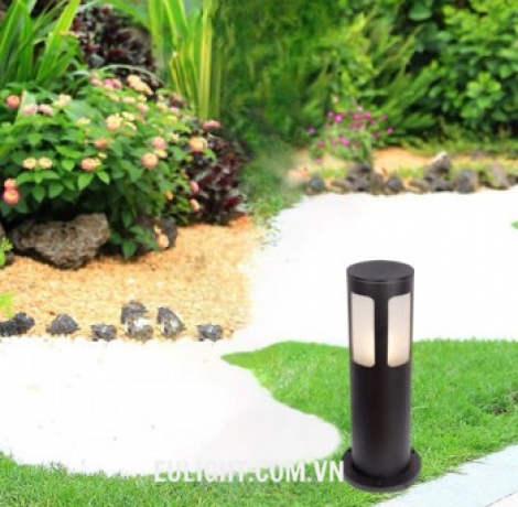 Đèn trụ gắn  sân vườn vỏ đen H600 LG2728C