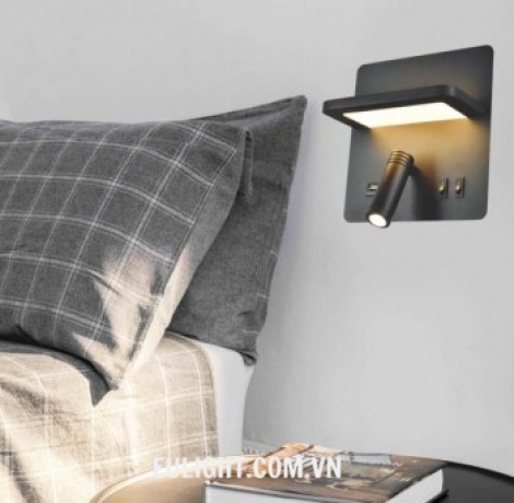 đèn gắn tường nghệ thuật, gắn phòng ngủ kết hợp đọc sách V786