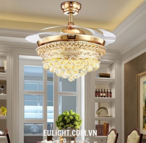 Quạt đèn cánh cụp xòe QT8837