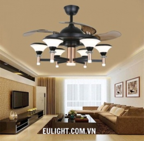 Quạt Trần Đèn cánh cụp xòe QT6086