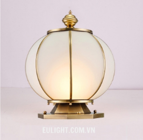 đèn trụ đồng màu vàng phi 390 TCD2721