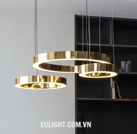 đèn thả vành inox cao cấp TH827/3 vòng