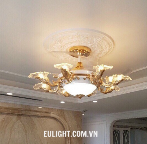 Quạt đèn cao cấp phong cách Hoàng Gia QT24