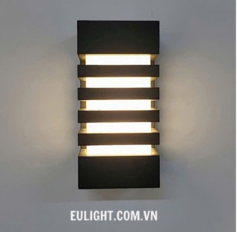 đèn hắt gắn tường  vỏ đen có thể gắn trong nhà, ngoài trời VNT145B