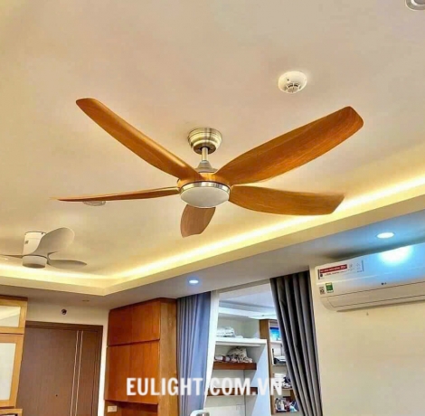 Quạt trần chính hãng màu gỗ QT56HZ-172
